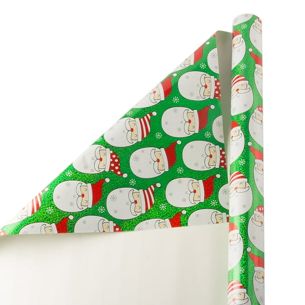 Brand New 24M Green White Black Stag Christmas Wrapping Paper